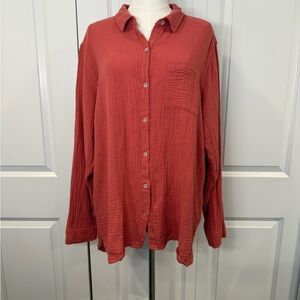 Jessica Simpson Cotton Gauze Shirt